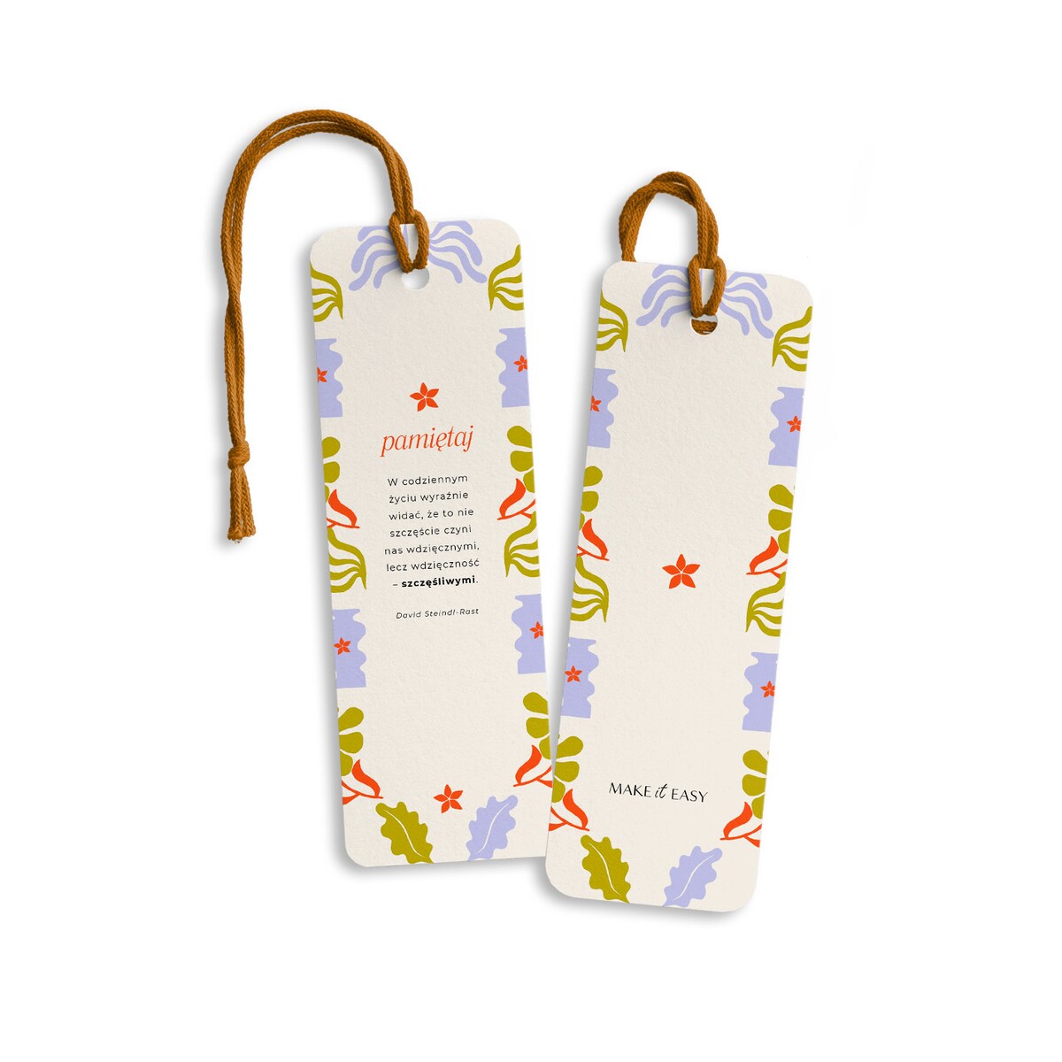 Zakładka do książki, plannera – szczęście