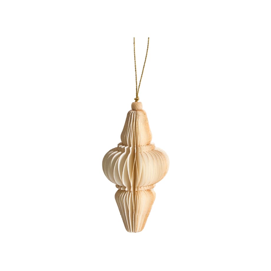 Zestaw 20 ozdób choinkowych ALTAELVA Papier Beżowy