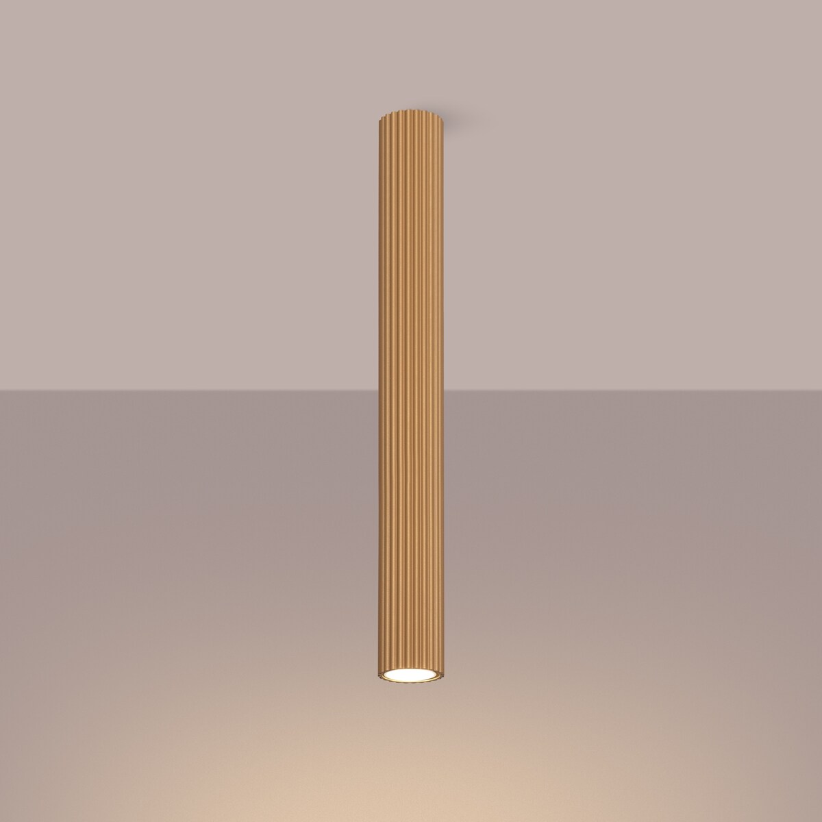 Plafon KARBON 60 złoty