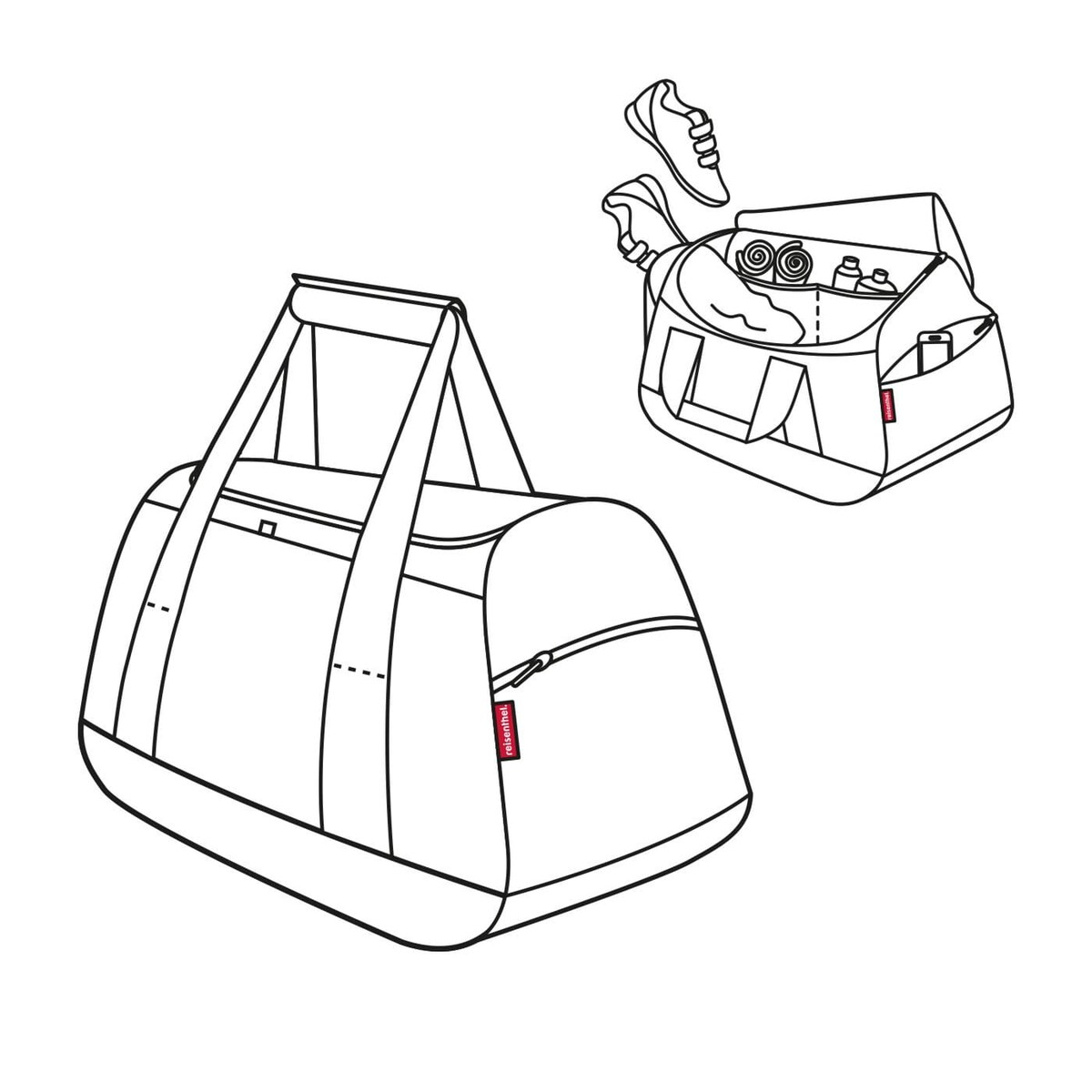 Torba ACTIVITYBAG, dots white