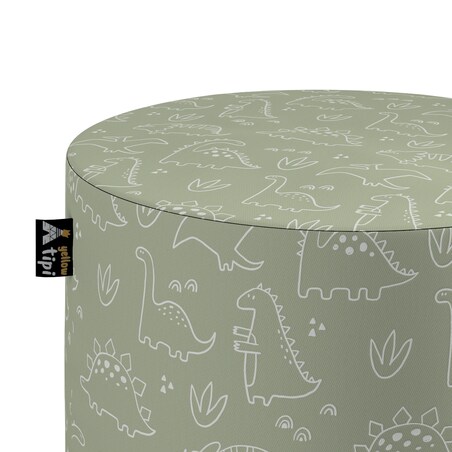 Puf Bobby, zielony, ø40, wys. 40 cm, Magic Collection