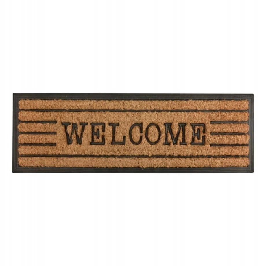 Wycieraczka Zewnętrzna pod Drzwi "Welcome" Kokos + Guma
