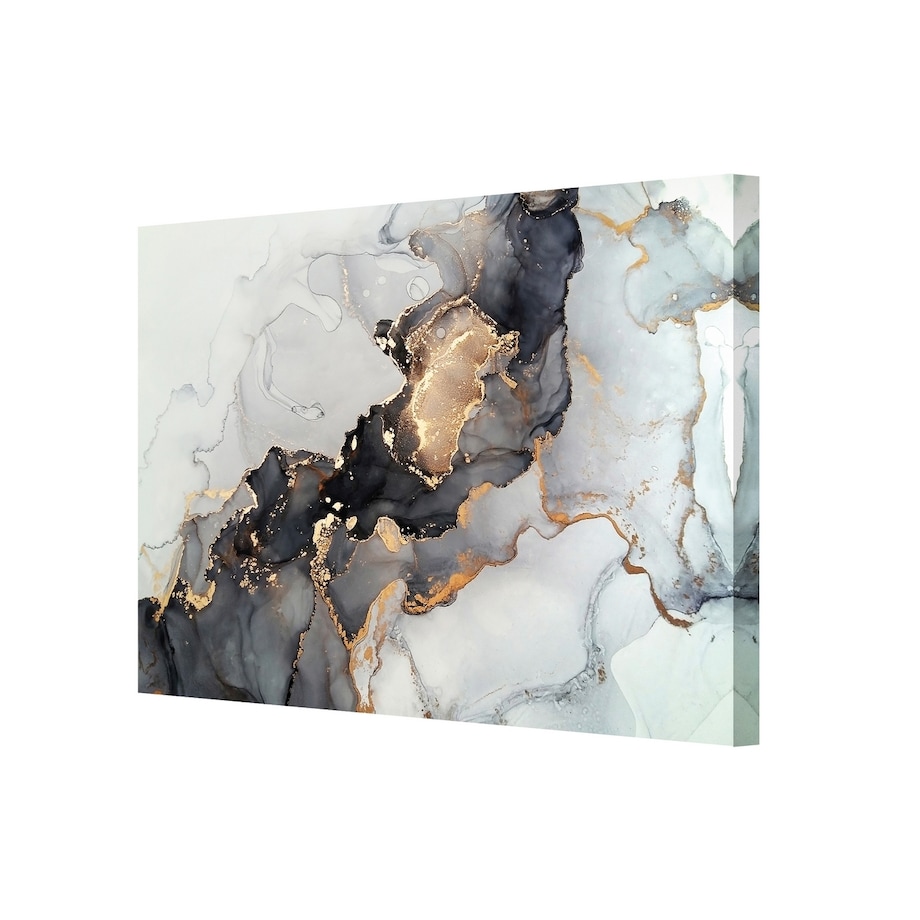 Obraz na płótnie Black&Gold Abstraction, 50 x 70 cm