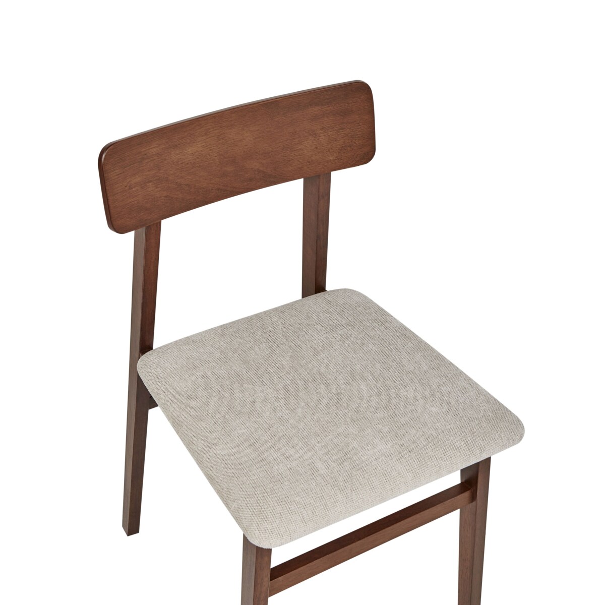 Zestaw 2 krzeseł do jadalni STACY Drewno kauczukowe Beżowoszary