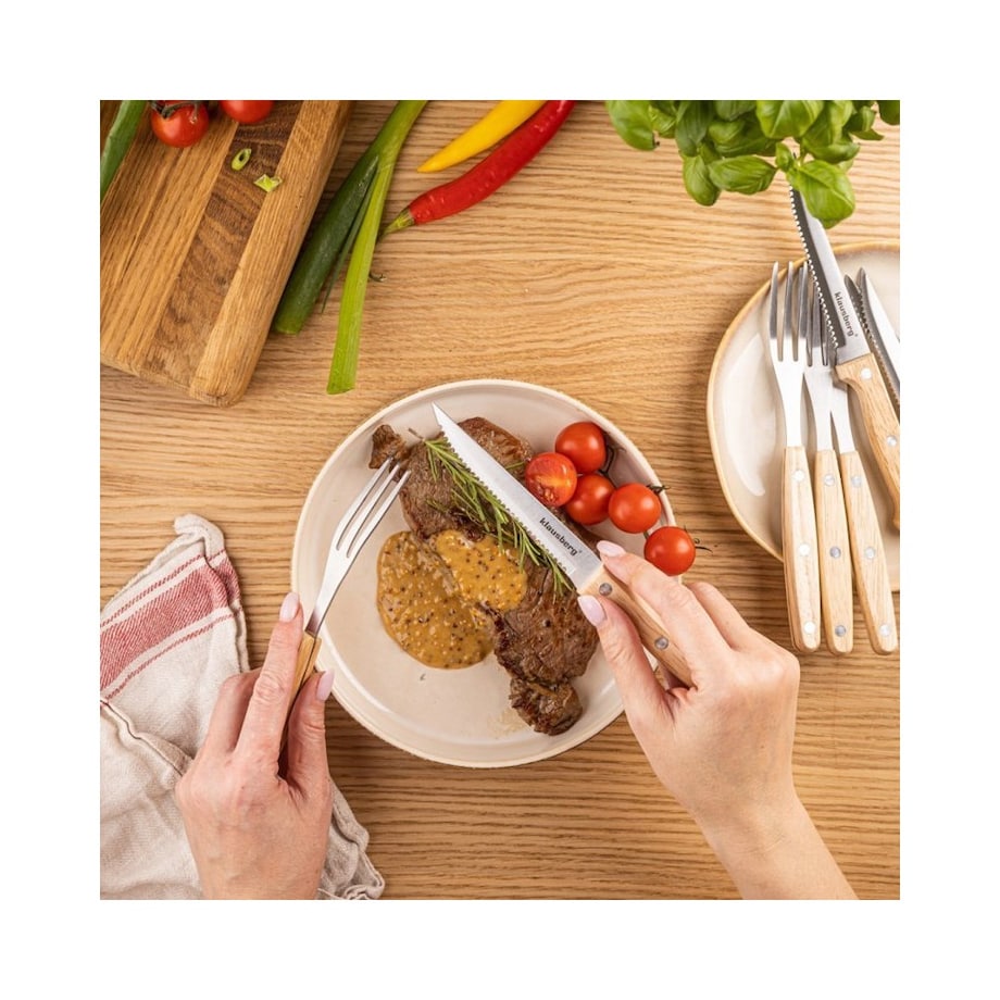 Klausberg zestaw sztućców do steków 8 sztuk 63938