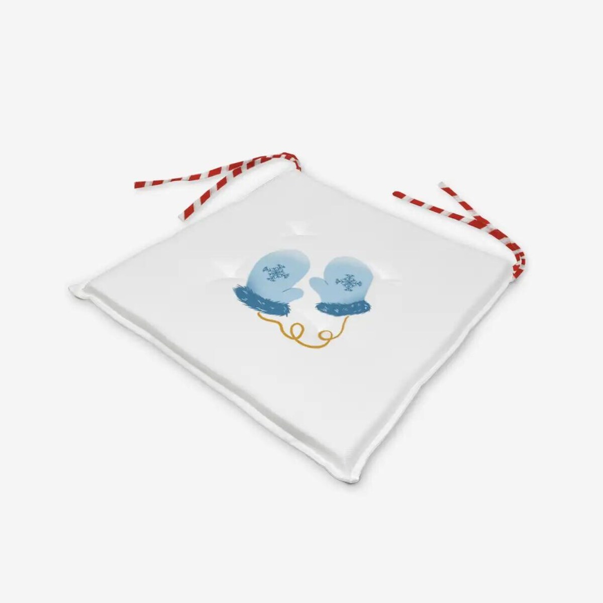 Poduszka świąteczna na krzesło - Minimalistyczne rękawiczki