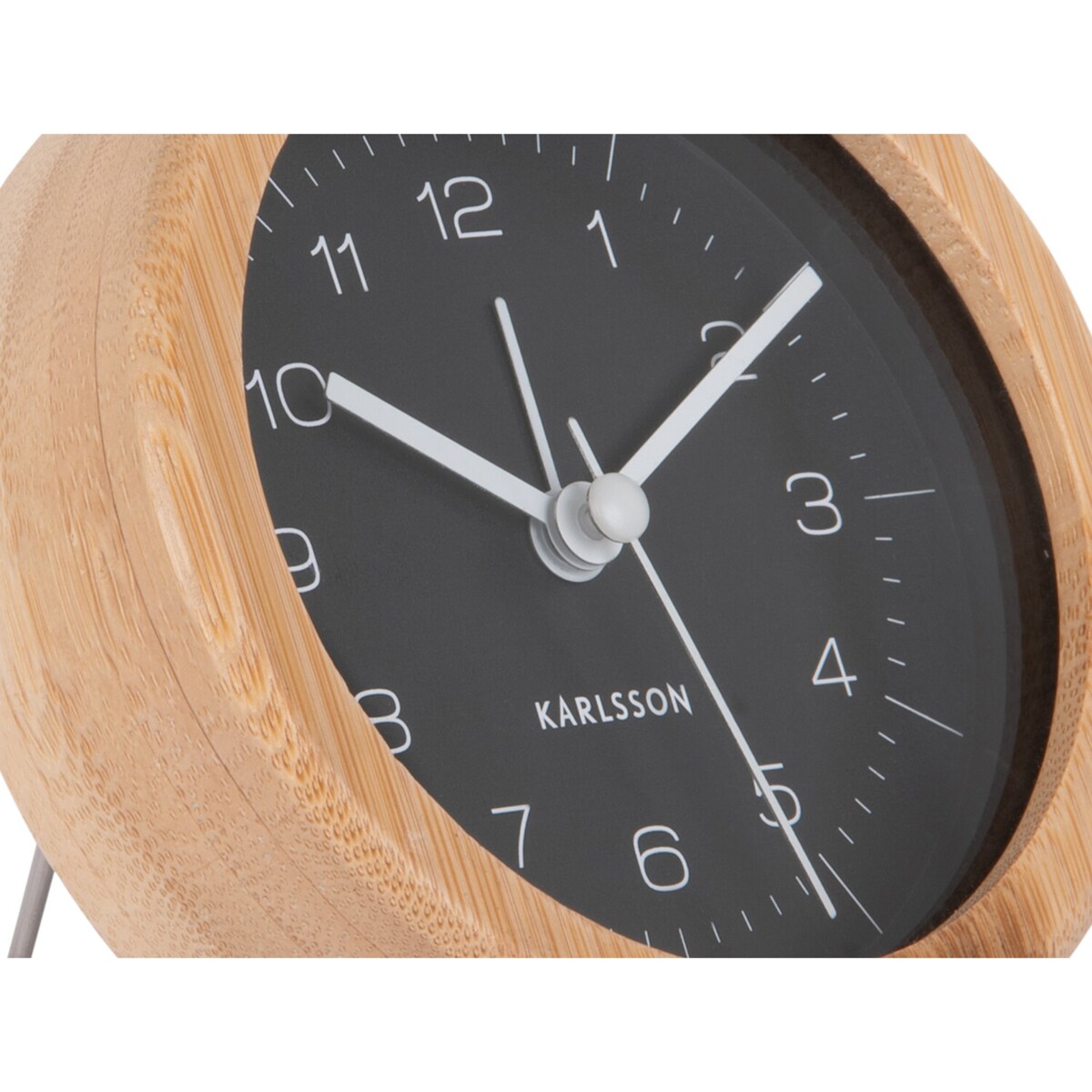 Budzik z bambusową obudową NEAT, Ø 10 cm