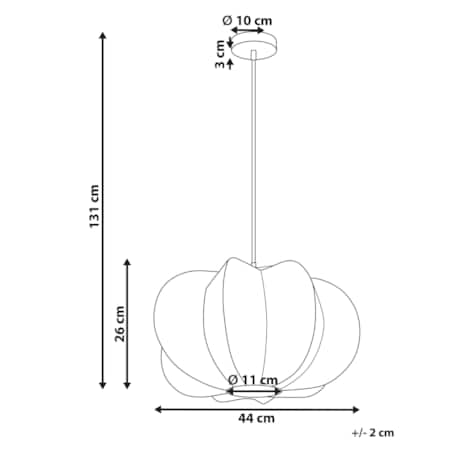 Lampa wisząca rattanowa naturalna KIBI