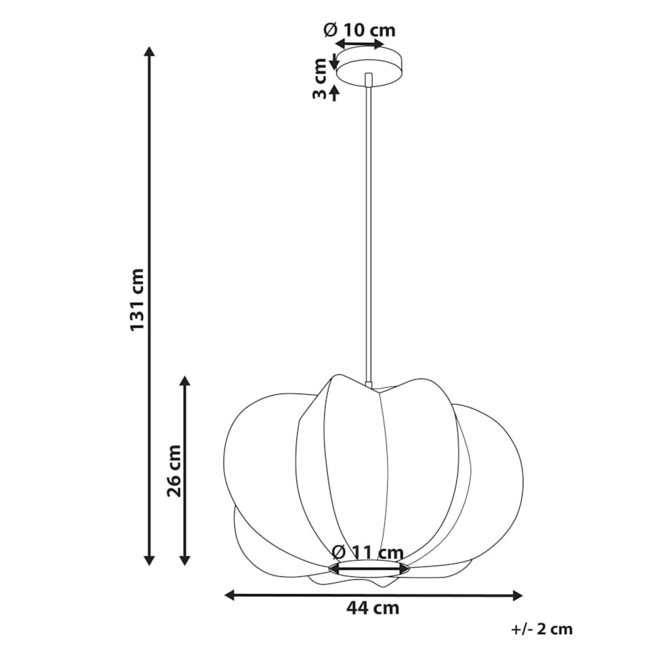 Lampa wisząca rattanowa naturalna KIBI