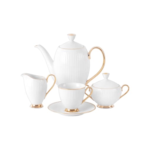 Garnitur do kawy dla 6 osób 21 el. Dalia Nostalgia CH00