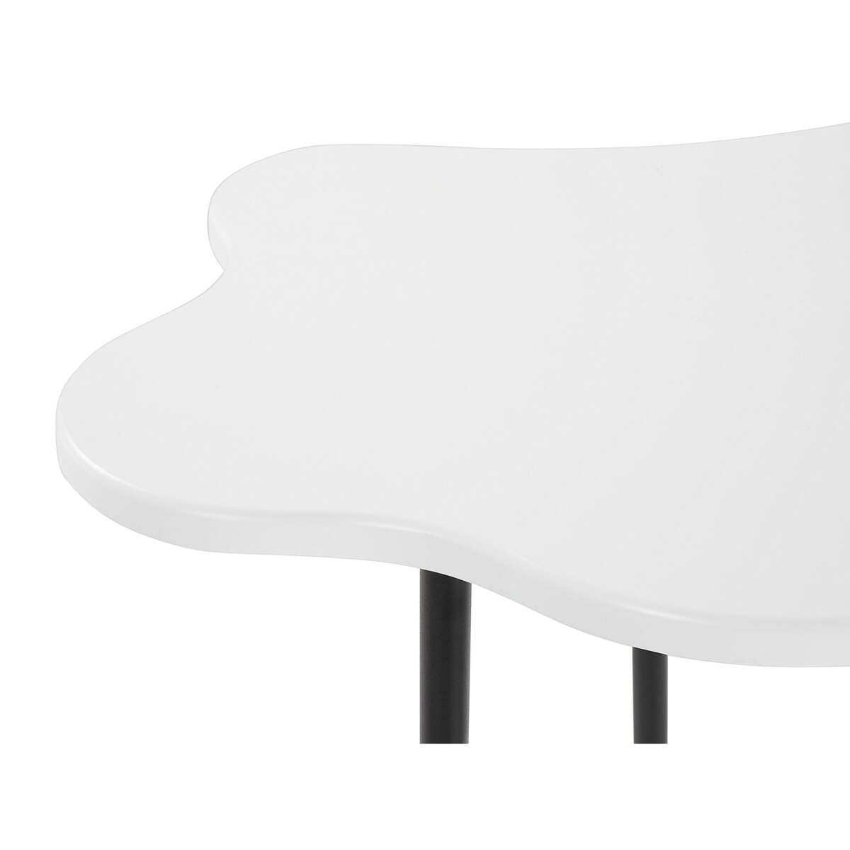 Stolik pomocniczy biało-czarny CLOUD