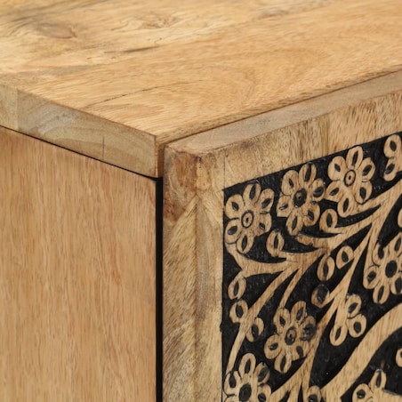 vidaXL Szafka, 40x33x110 cm, lite drewno mango