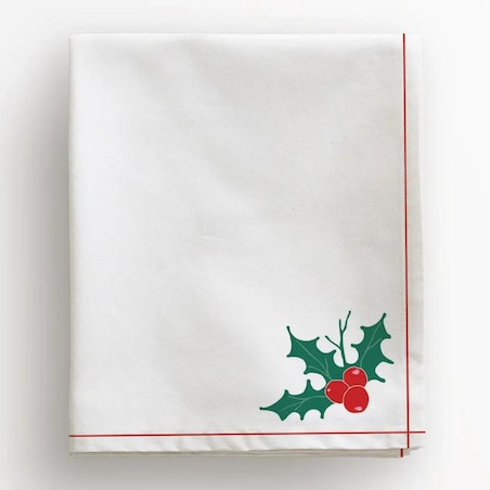 Obrus świąteczny - drzewko świąteczne ramka - 100x100