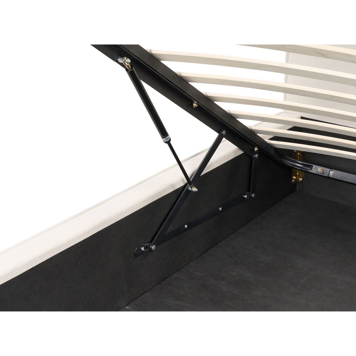 Łóżko z pojemnikiem MOISSAC 180 x 200 cm Beżowy