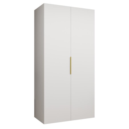 Szafa uchylna otwierana MARBELLA 1 100 wys. 202 cm Biały + u. Złoty