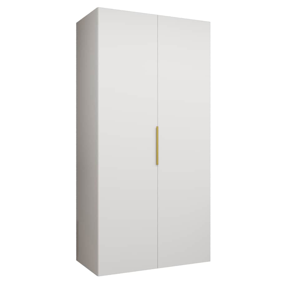 Szafa uchylna otwierana MARBELLA 1 100 wys. 202 cm Biały + u. Złoty