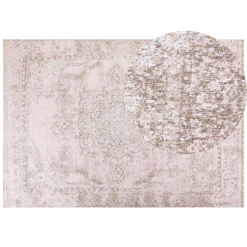 Dywan bawełniany 160 x 230 cm różowy MATARIM