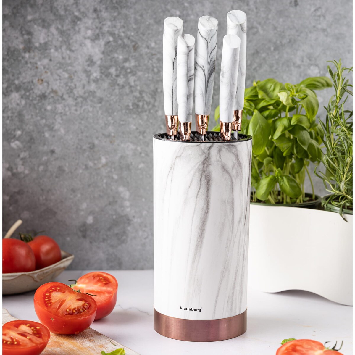 Zestaw noży kuchennych w bloku 5 elementów KLAUSBERG