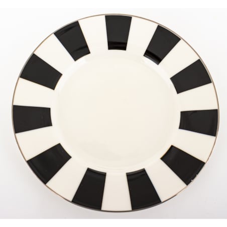 Filiżanka 220 ml i spodeczek, w czarne pionowe paski, w pudełku, LARGO