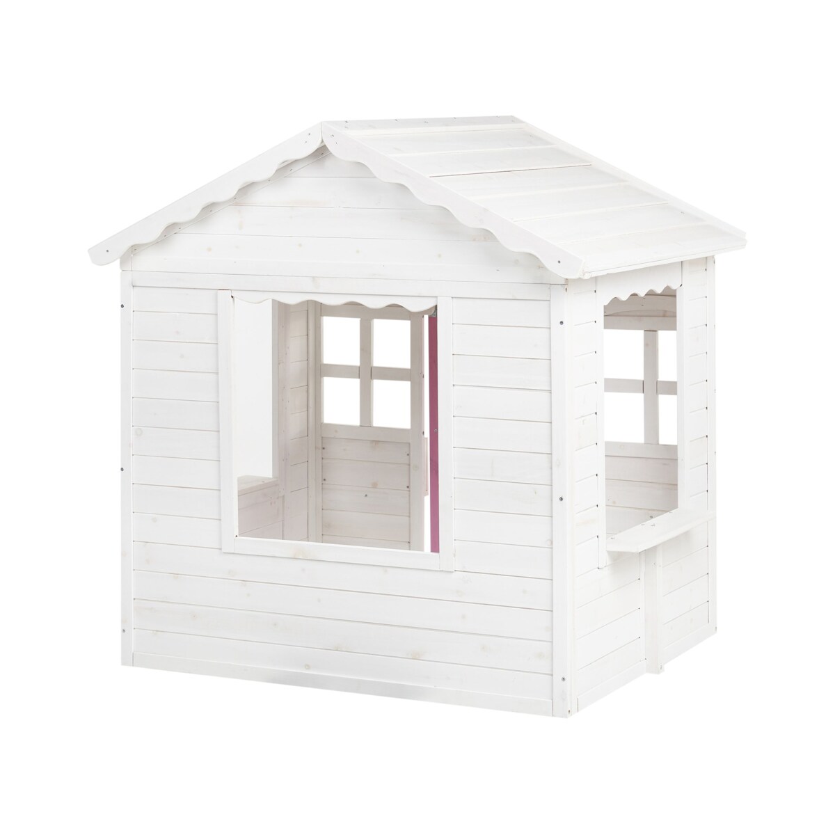 Domek ogrodowy dla dzieci drewniany biały NIKAIA