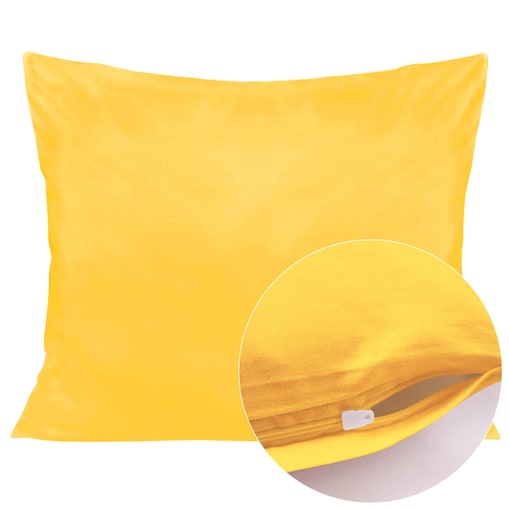 Poszewka satynowa 50x80 kolor żółty