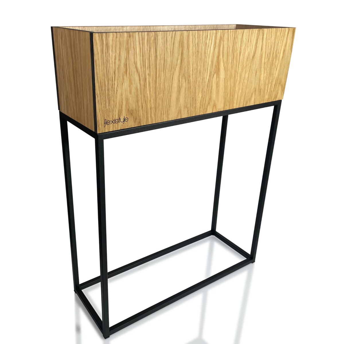 Kwietnik loftowy FIORINO dąb 62x22x80 cm