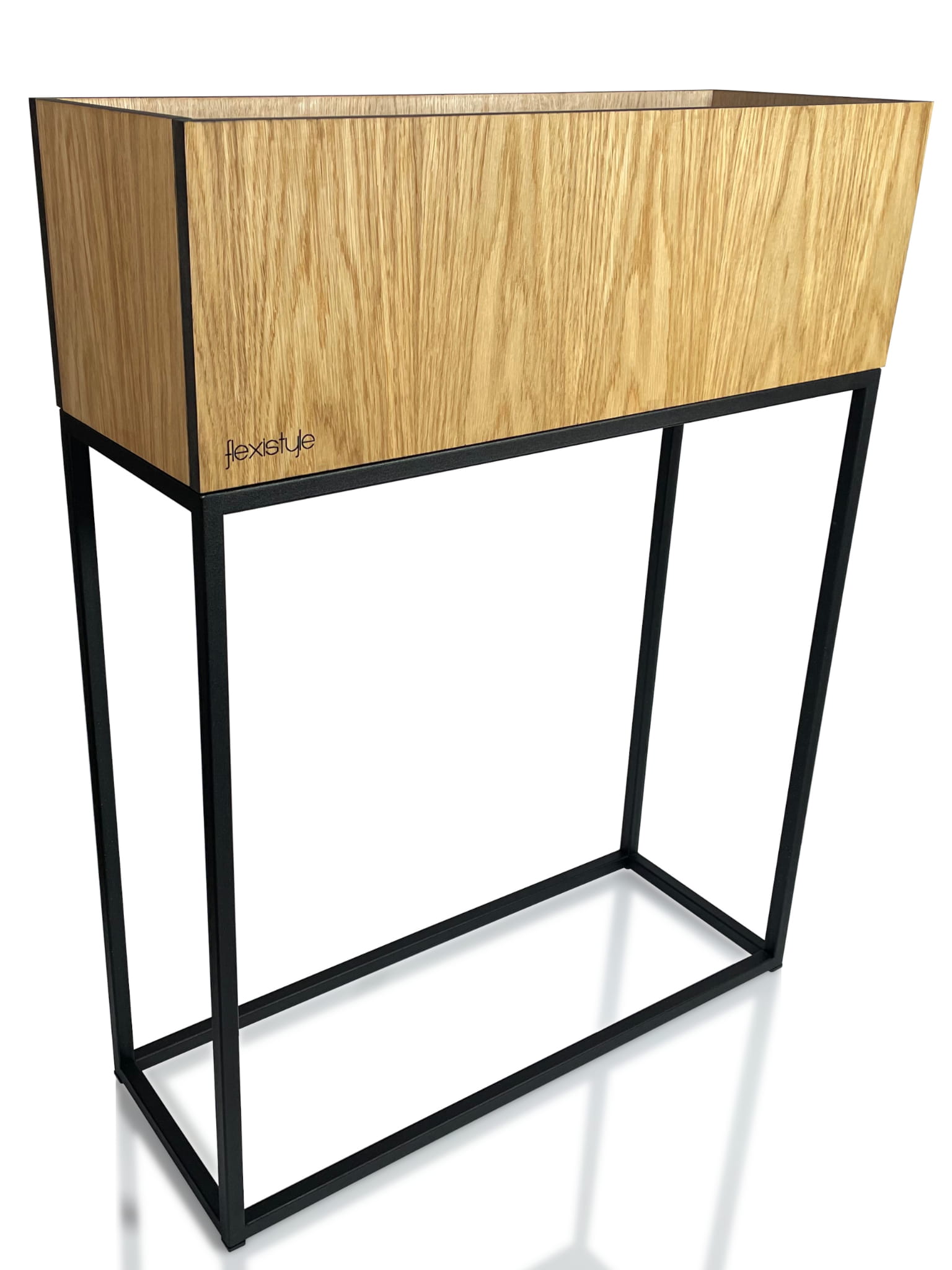 Kwietnik loftowy FIORINO dąb 62x22x80 cm