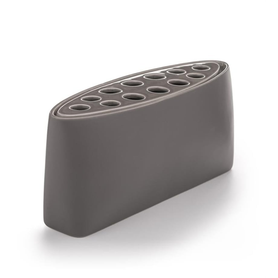 Wazon ceramiczny EIA Markslojd 16x37 cm ciemny szary dekoracyjny