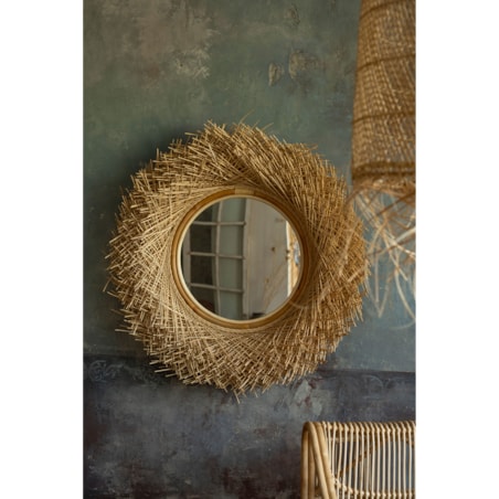Rattanowe lustro RUAL - 120 cm