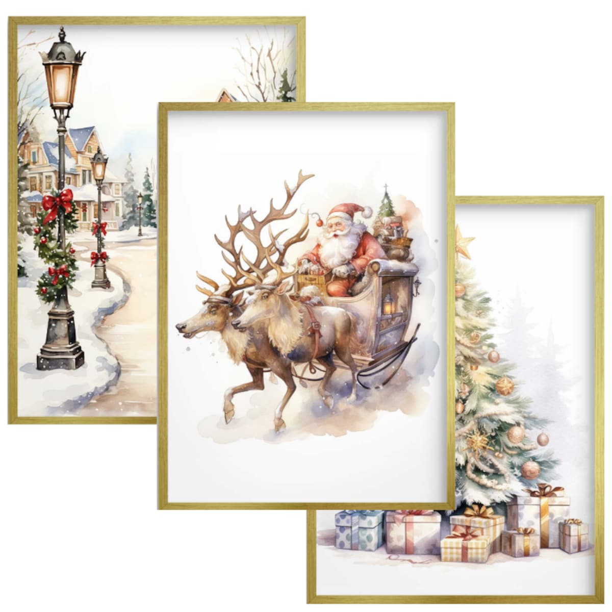 Plakaty na Święta Boże Narodzenie Obrazy Świąteczne do pokoju salonu