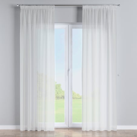 Zasłona na taśmie marszczącej 1 szt. 130x245 kremowy