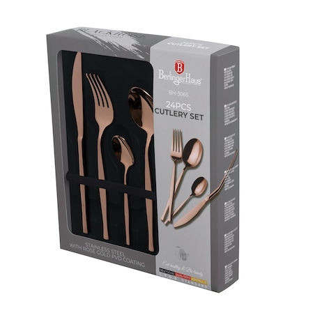 Komplet sztućców 24szt BerlingerHaus Rose Gold BH-3065