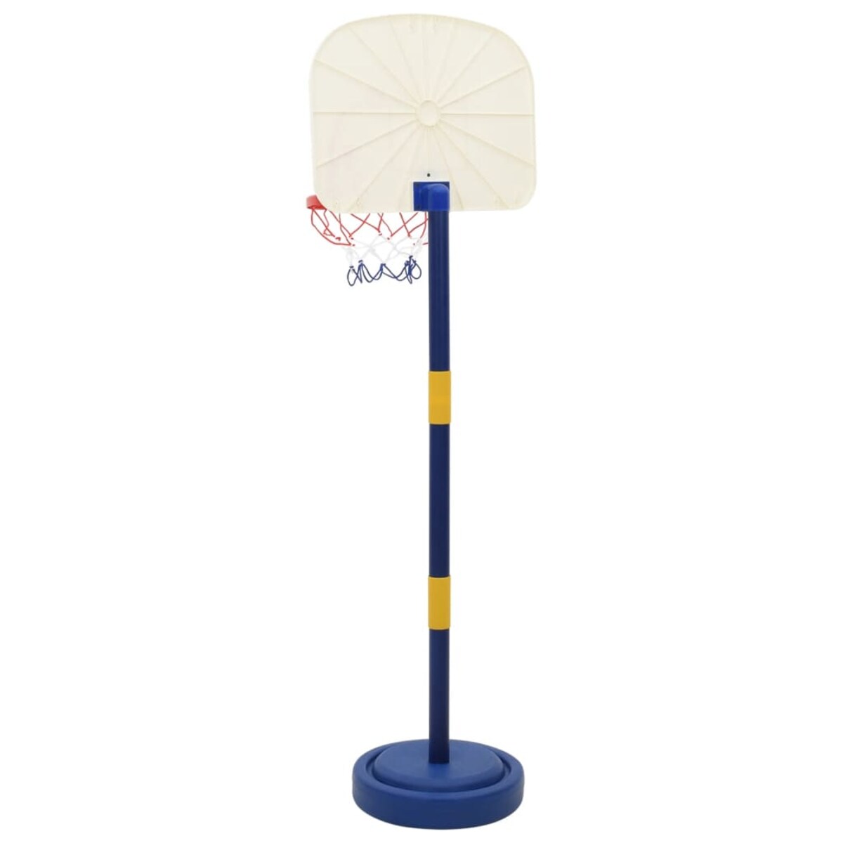 vidaXL Stojak do koszykówki z piłką i pompką, regulowany 90/121 cm