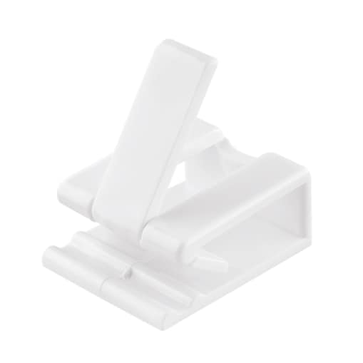 Kleine Wolke Klamry do mocowania zasłon prysznicowych zestaw 2 szt. białe