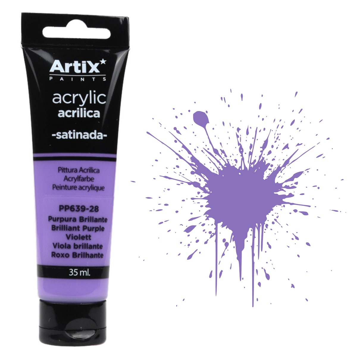 farba akrylowa brillant purple artix pp639-28 35 ml