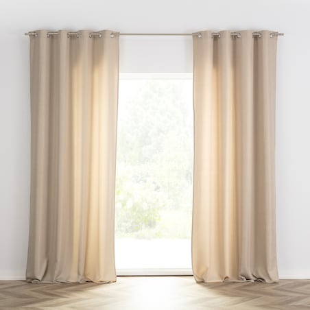 Zasłona BASIC na kółkach 140x280cm piaskowy beż 1 szt. 140x280 beżowy
