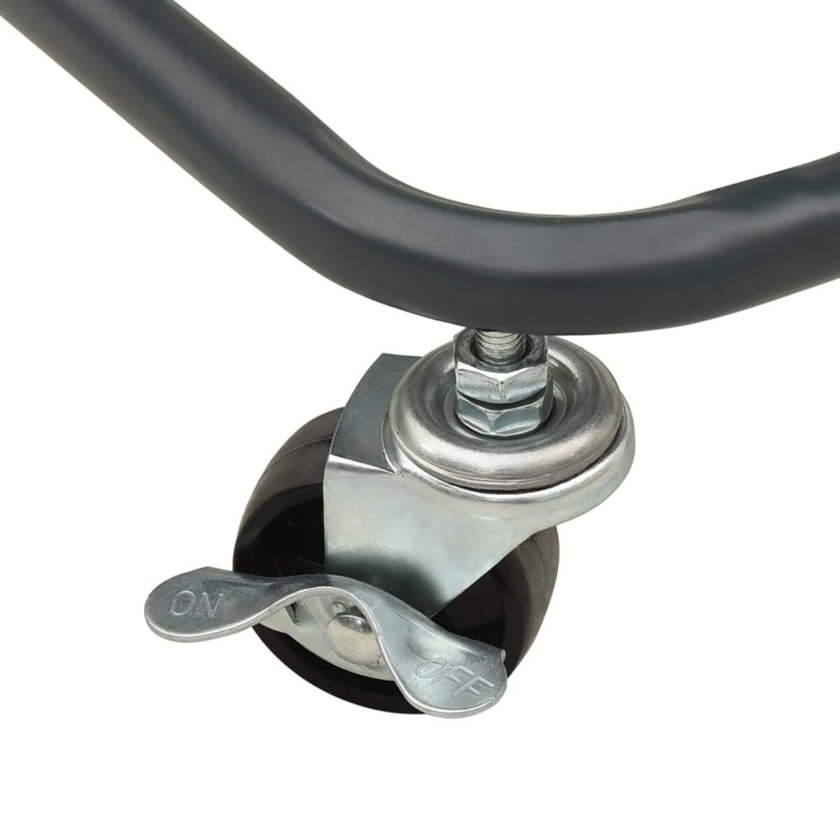 vidaXL 3-poziomowy wózek pomocniczy, antracytowy, 43x34x79 cm, stalowy