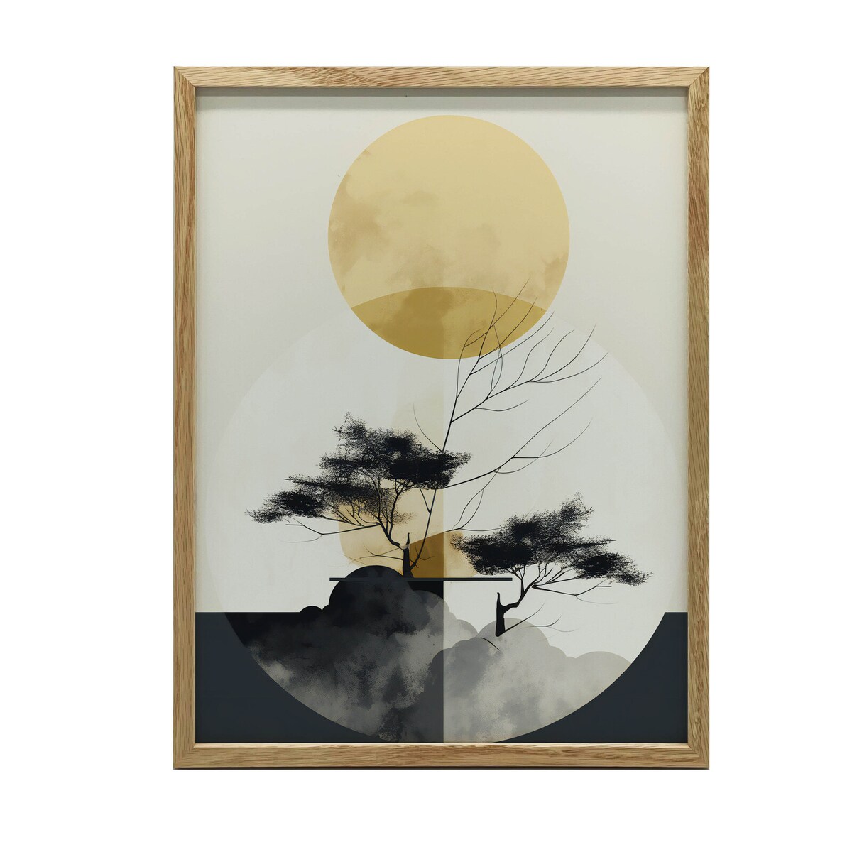 Harmonia Natury, 40x50 cm, rama drewniana jasny dąb, papier matowy 230 gsm