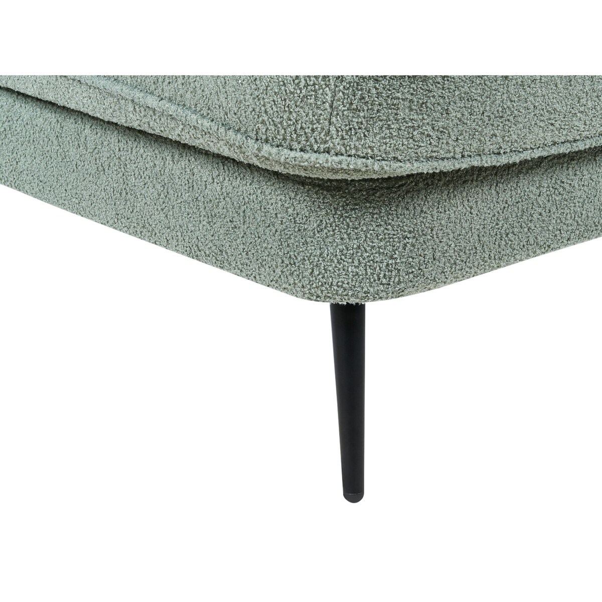 Szezlong boucle lewostronny zielony ALLIER