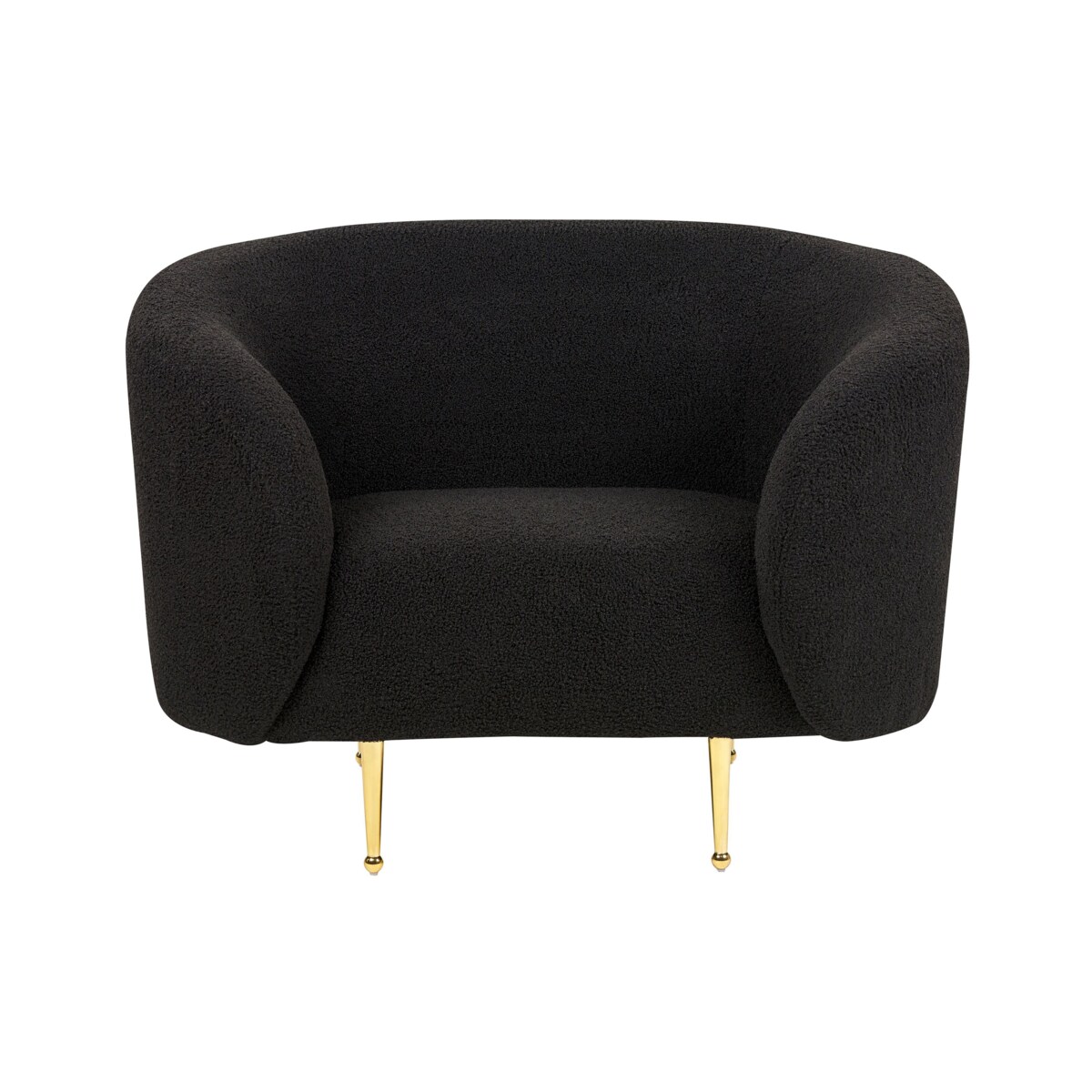 Fotel boucle czarny LOEN