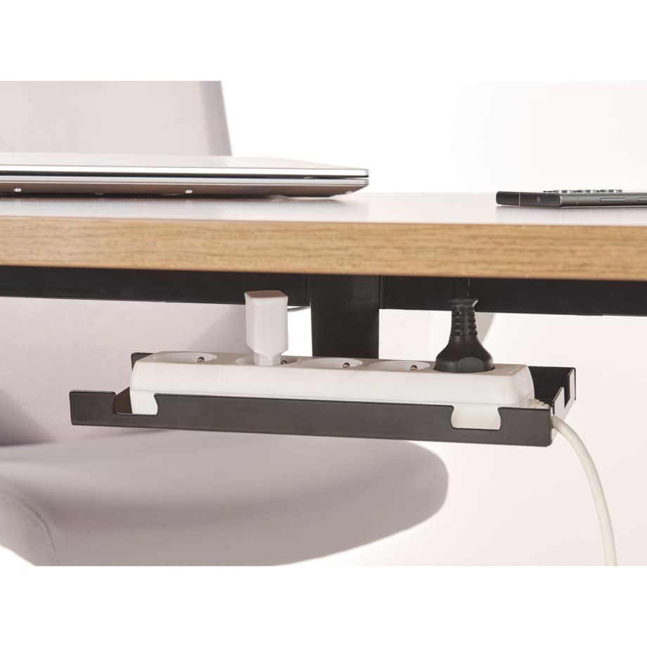 Organizer kabli pod biurko regulowane manualnie czarny TRACIE