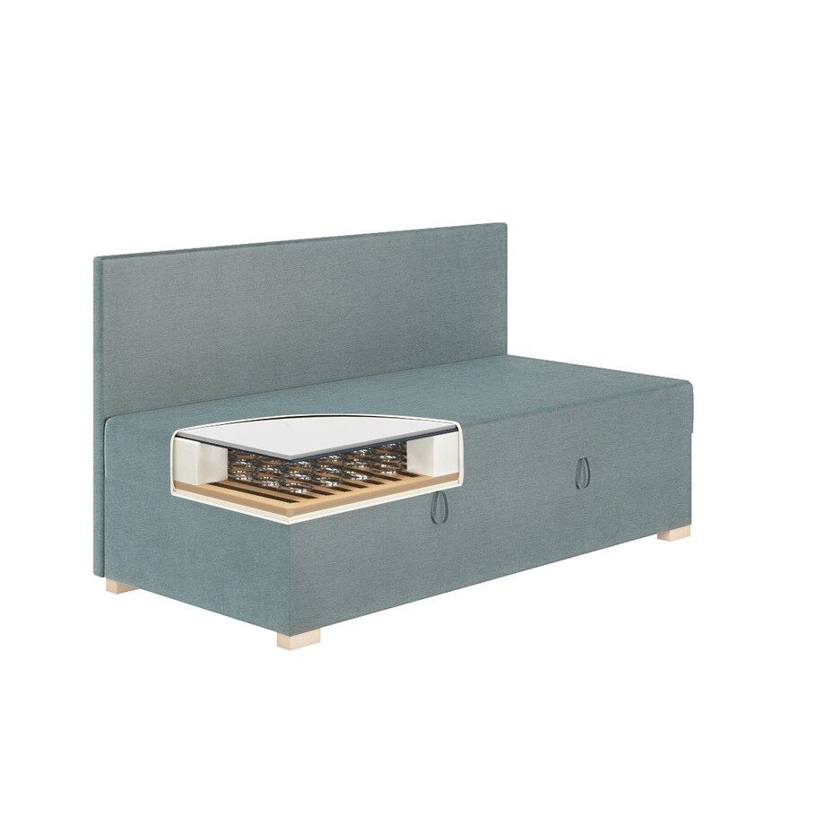 Mesonica Łóżko Cozi, błękitne, 90x200