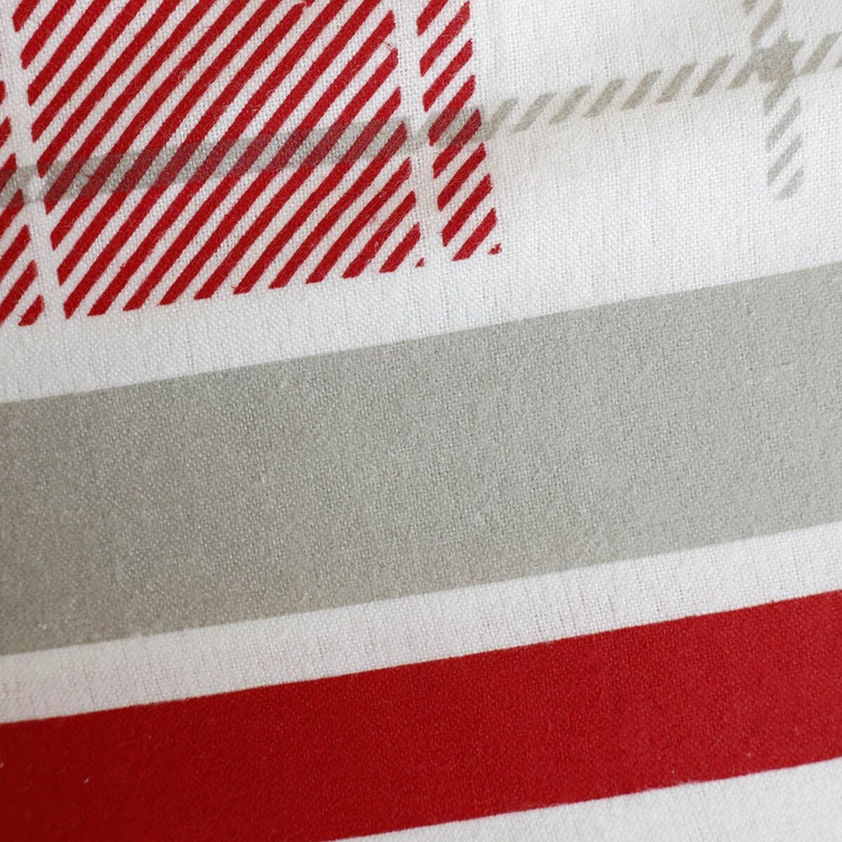Pościel flanelowa 140x200 Skandia Red, czerwona w białą kratę, Flanelove, Darymex