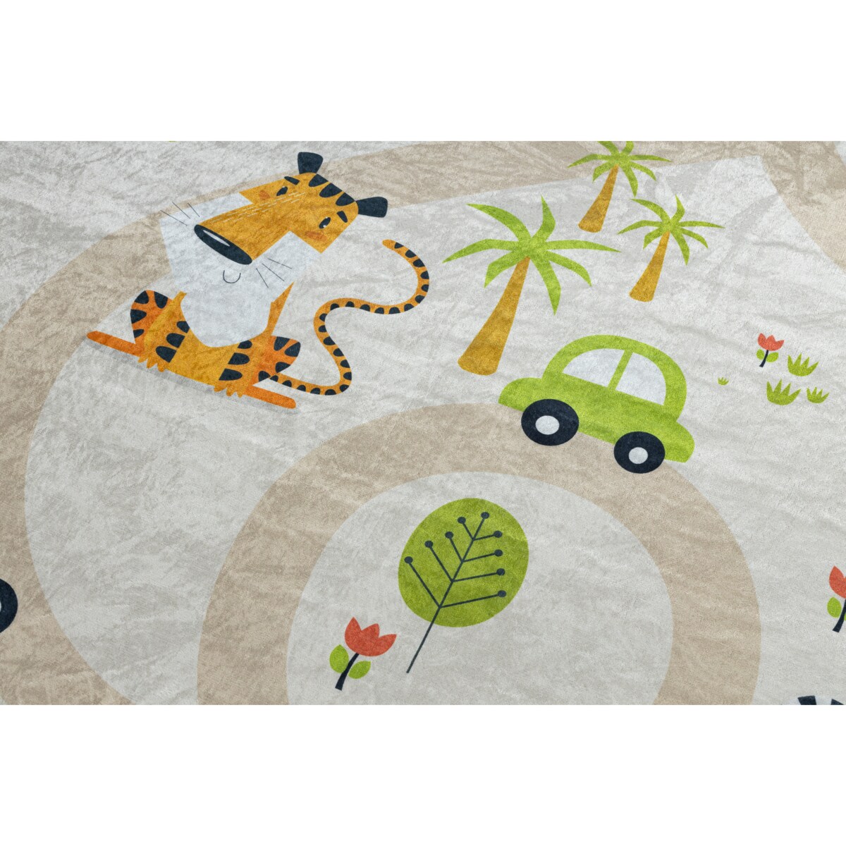 Dywan do prania BAMBINO 50230 Zoo, ulice, 160x220 cm