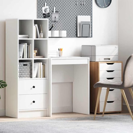 vidaXL Biurko Biały 60 x 40 x 76 cm Materiał drewnopochodny