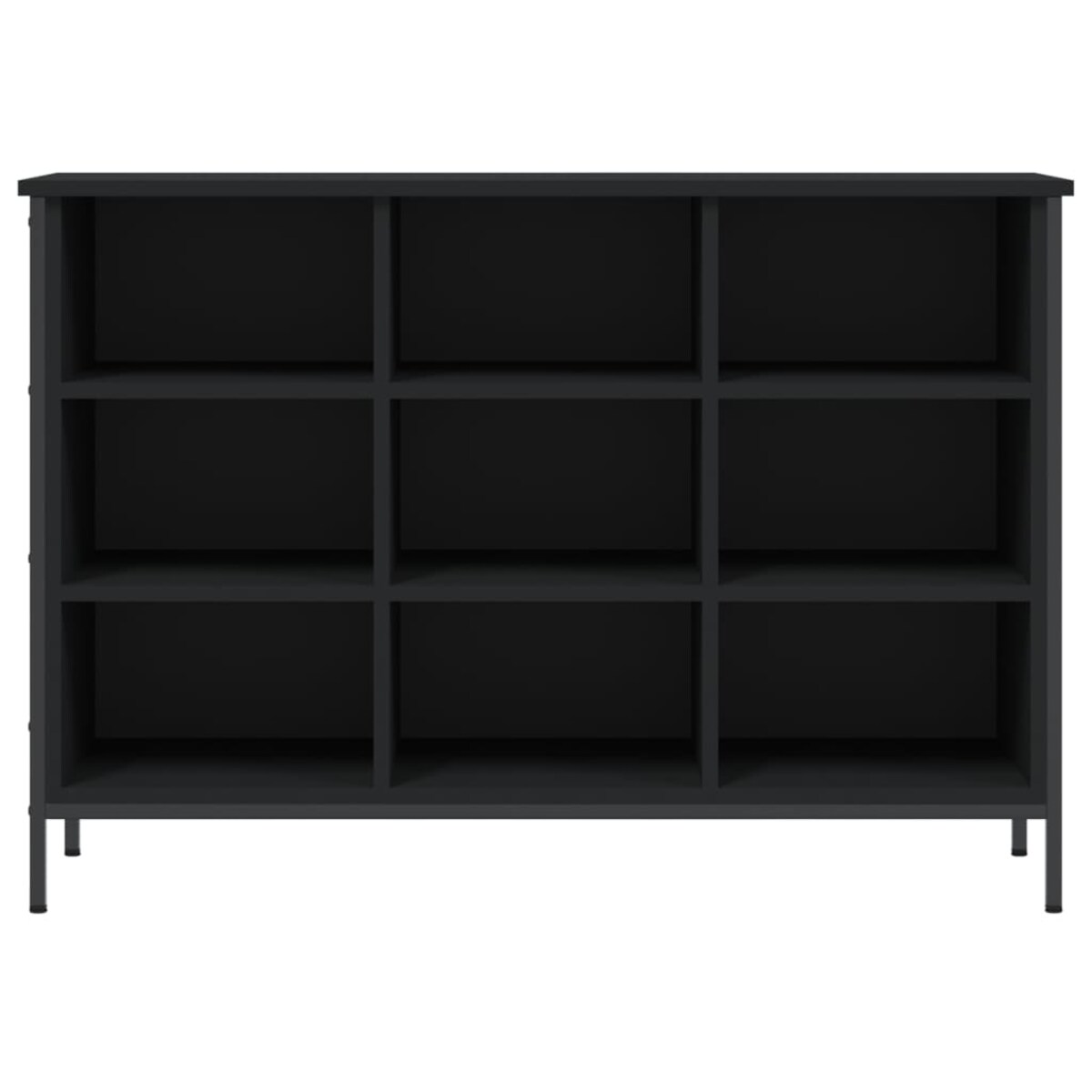 vidaXL Szafka na buty, czarna, 100x35x70 cm, materiał drewnopochodny