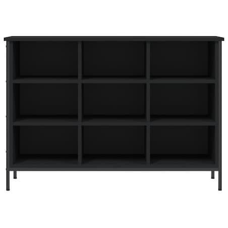 vidaXL Szafka na buty, czarna, 100x35x70 cm, materiał drewnopochodny