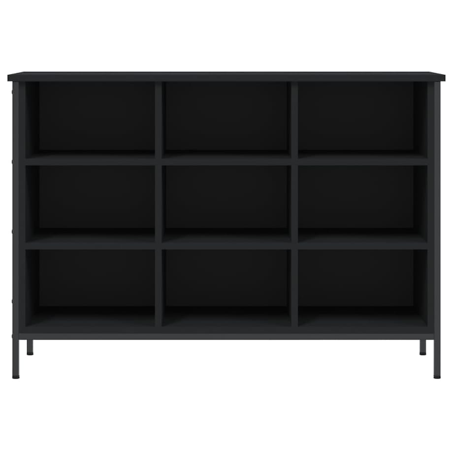 vidaXL Szafka na buty, czarna, 100x35x70 cm, materiał drewnopochodny