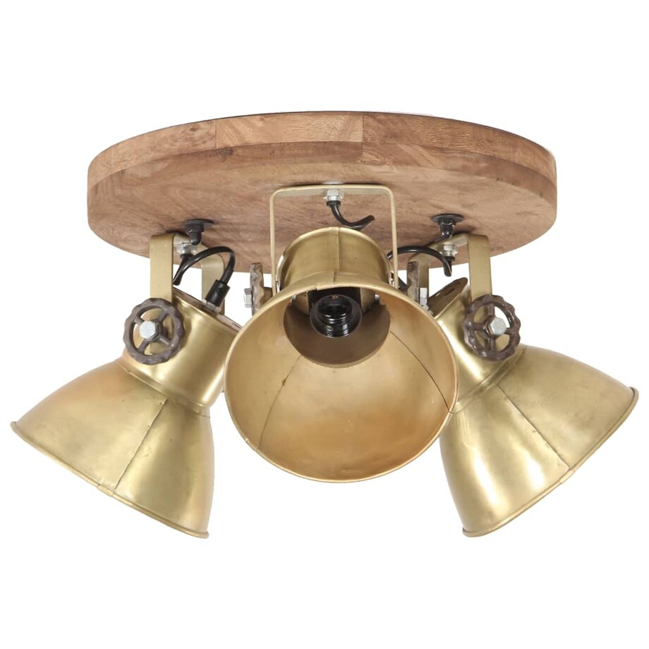 vidaXL Industrialna lampa sufitowa, 25 W, mosiądz, 42x27 cm, E27