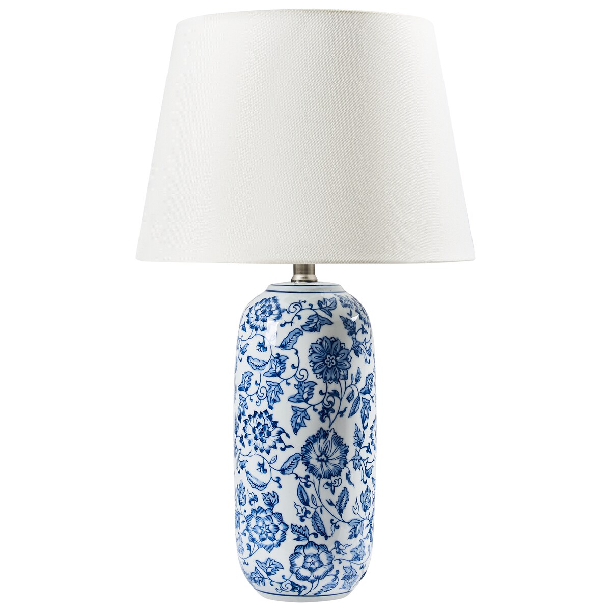 Lampa stołowa AIBONITO Porcelana Biały/ niebieski